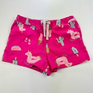 Carter's Ice Cream Unicorn Pink Toddler Girls Shorts Cotton Size 24M